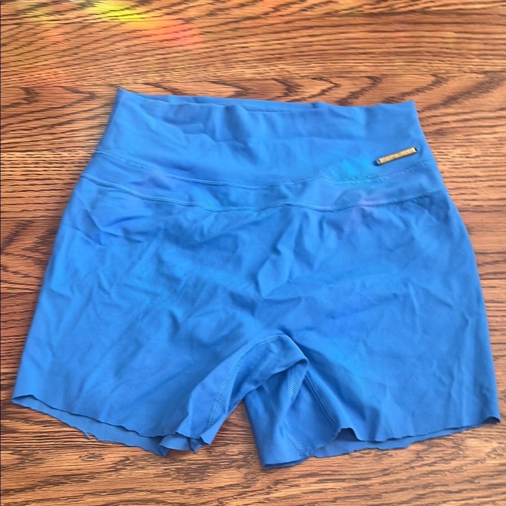 Whitney Simmons blue shorts